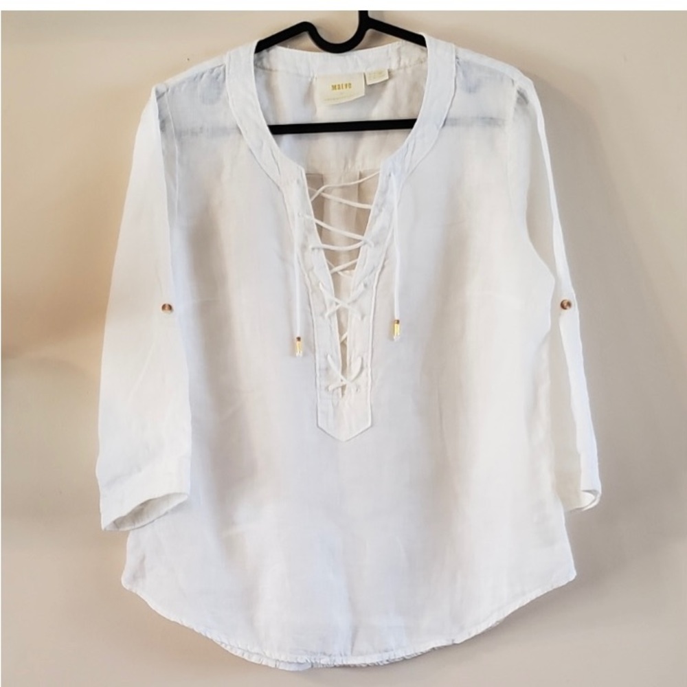 Maeve Anthropologie linen top